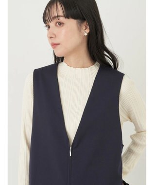 earth music&ecology ジップジレワンピース Navy