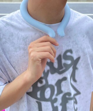 WEGO 【ひんやりグッズ/熱中症対策/冷たい/冷却】アイシーネックリング サックス