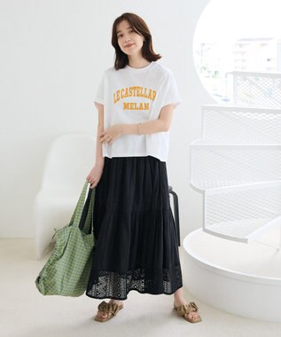 Green Parks 袖折り返しカレッジＴシャツ Green