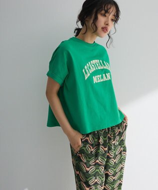 Green Parks 袖折り返しカレッジＴシャツ Green