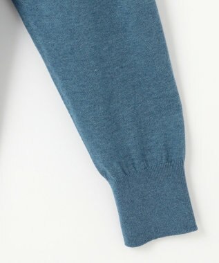 JOSEPH ABBOUD 【チクチクしない/ 3シーズン対応/サスティナブル】SNOWY Vネックセーター ターコイズブルー系