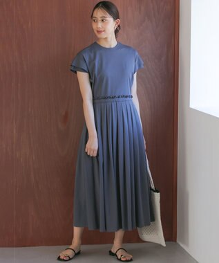 組曲 【先行予約】サマージャージーフィットアンドフレア ワンピース グレー系