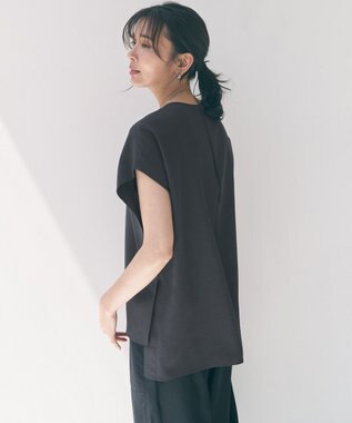 UNFILO 【セットアップ着用可】TENNEN TOUCH COOL Tブラウス チャコール