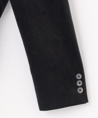 JOSEPH ABBOUD 【JAPANファブリック/オーガニックコットン】ソフトコーデュロイ ジャケット ブラック系