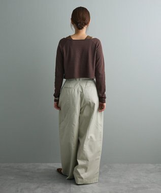 CRAFT STANDARD BOUTIQUE 2点セット/リブレイヤードワンピース Brown