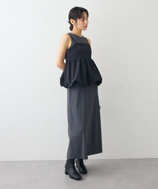 CRAFT STANDARD BOUTIQUE 2点セット/リブレイヤードワンピース Dark Gray Mixture