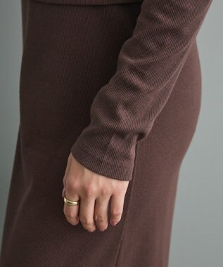 CRAFT STANDARD BOUTIQUE 2点セット/リブレイヤードワンピース Brown