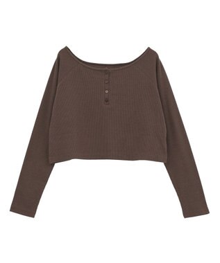 CRAFT STANDARD BOUTIQUE 2点セット/リブレイヤードワンピース Brown