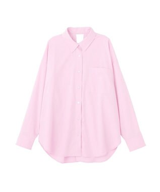 earth music&ecology バックツイストオーバーシャツ Light Pink