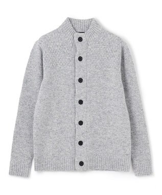 JOSEPH HOMME ツイストメランジ　ニットカーディガン ライトグレー系