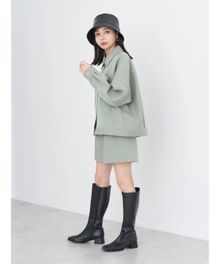 earth music&ecology ショート丈カバーオール Khaki