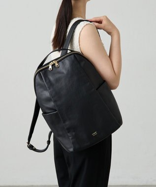 russet ＜背面メッシュ仕様＞レザーリュックサック(CE-1373) Black