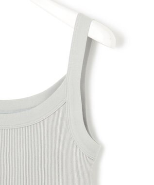 ICB オーガニックリブタンク キャミソール型 ライトグレー系