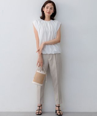 組曲 ナローベルト リボンサンダル ブラック系