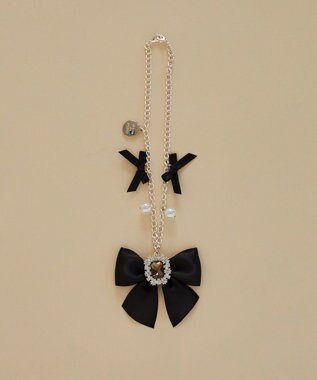 Maison de FLEUR ビジューリボンパールバッグチャーム