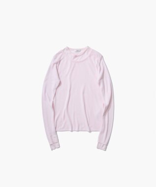ATON TENCEL SILK CIRCULER RIB | クルー＆クルーレイヤード PINK
