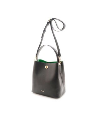 MioFIRANO ツイストロックボックスハンドバッグ 3WAY　FIRANO フィラノ BLACK