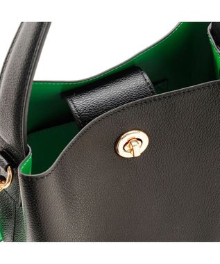 MioFIRANO ツイストロックボックスハンドバッグ 3WAY　FIRANO フィラノ BLACK