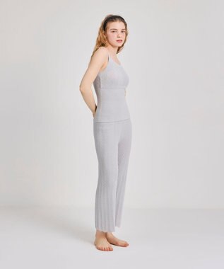 une nana cool とろみ素材がここちよいハラマキ付きロングボトム　ｍｏｉ　ｒｏｏｍ（モアルーム） グレー