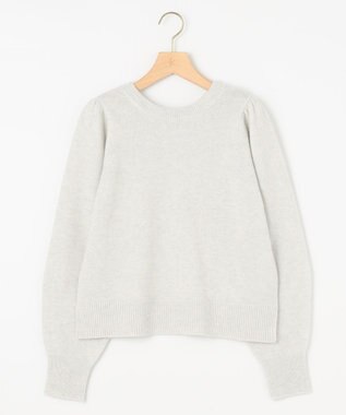 組曲 【8色展開・前後着用可】ウールカシミヤミックス パフスリーブ ニット 【WEB限定】シルバーグレー系9