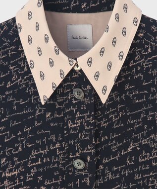 Paul Smith Slide Notes ブロッキング シャツ ネイビー