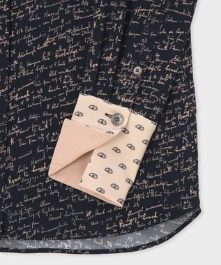 Paul Smith Slide Notes ブロッキング シャツ ネイビー