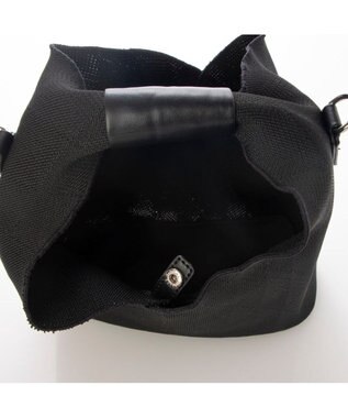 UNBILLION カシュカシュ cachecache ジャガード柄2wayショルダーバッグ ブラック