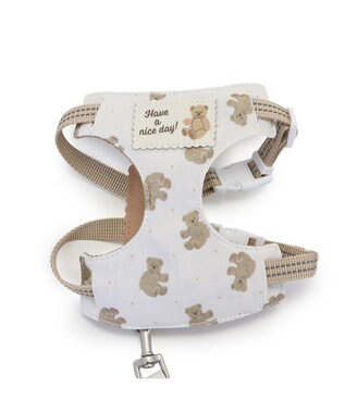 PET PARADISE ペットパラダイス くまちゃん スリム ハーネス＆リード 小型犬 S くまちゃん柄