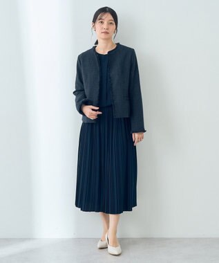 YECCA VECCA ツイードジャケット Navy