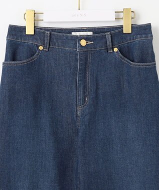 ANY SIS 【洗える】セミワイド デニムパンツ インディゴ