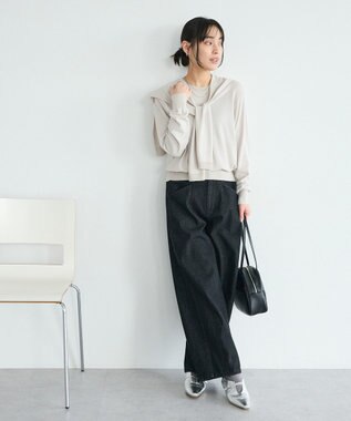 CRAFT STANDARD BOUTIQUE ニットストール+プルオーバー Light Beige