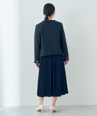 YECCA VECCA ツイードジャケット Navy