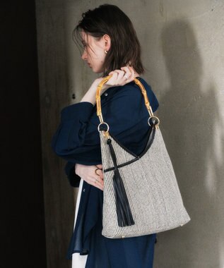 YECCA VECCA 【A4対応】チャーム付き2wayショルダーバッグ