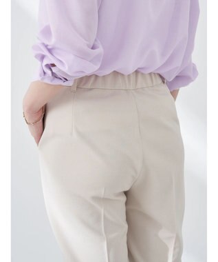 earth music&ecology カットツイルスリットセミフレアパンツ Beige