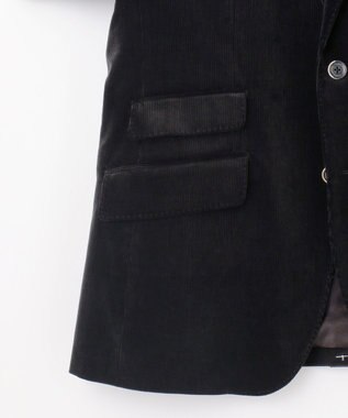 JOSEPH ABBOUD 【JAPANファブリック/オーガニックコットン】ソフトコーデュロイ ジャケット ブラック系