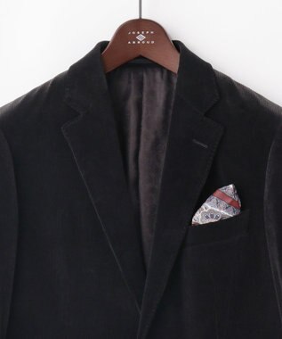 JOSEPH ABBOUD 【JAPANファブリック/オーガニックコットン】ソフトコーデュロイ ジャケット ブラック系