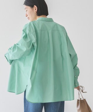 AMERICAN HOLIC イージーケアブロードシャツ Stripe Green