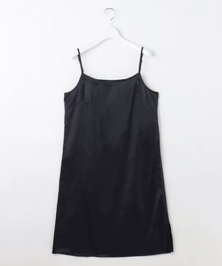 自由区 【洗える】ライトビエラシャツ ワンピース ネイビー