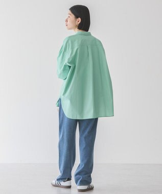 AMERICAN HOLIC イージーケアブロードシャツ Stripe Green