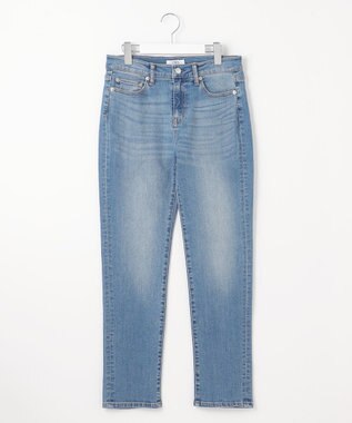 J.PRESS LADIES L 【洗える】BASIC STRETCH DENIM スキニー パンツ ダルブルー系