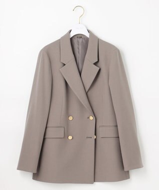 ANY SIS ビューティサーモ2WAYストレッチ テーラードジャケット グレージュ