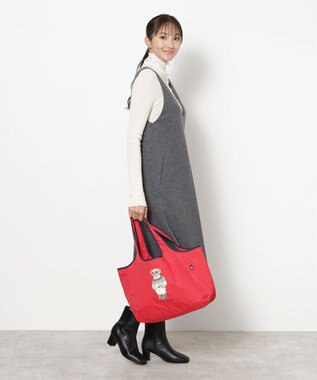 MOONBAT POLO RALPH LAUREN(ポロ ラルフローレン) ポケッタブルレインバッグ SEASON BEAR ポロベア レッド