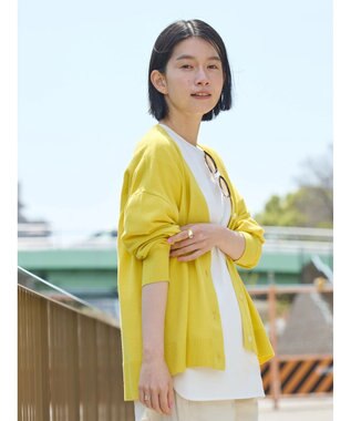 AMERICAN HOLIC ＵＶカットＶネックニットカーディガン Yellow