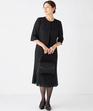 自由区 FORMAL 【日本製】米沢織 ハンドバック ブラック系