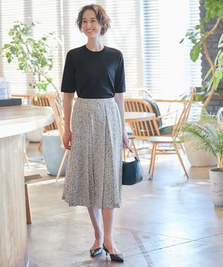 自由区 【XSサイズ～/洗える/セット着用可】シャインハイゲージ プルオーバーニット ネイビー系