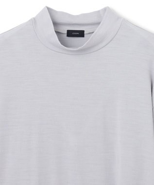 JOSEPH HOMME クリアウールジャージー　モックネック ライトグレー系