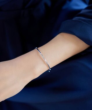 Tiaclasse ストーンワイヤーバングル シルバー