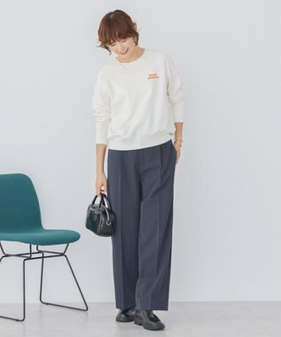 AMERICAN HOLIC サガラ刺繍裏毛プルオーバー Off White