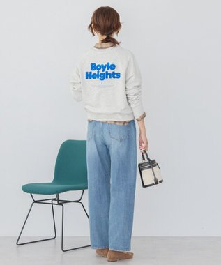 AMERICAN HOLIC サガラ刺繍裏毛プルオーバー Oatmeal