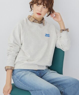 AMERICAN HOLIC サガラ刺繍裏毛プルオーバー Oatmeal